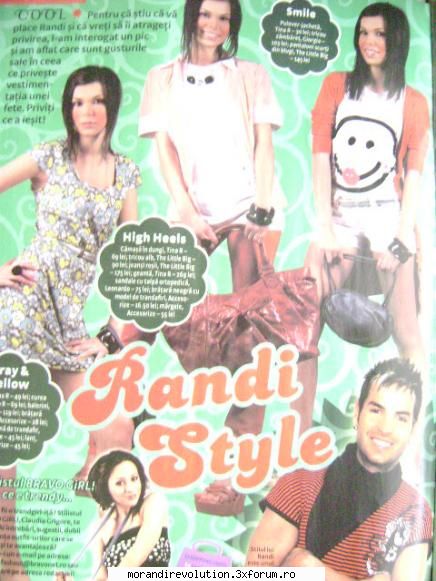 Aparitii in reviste - Randi style is the best in the world!! - Aparitii