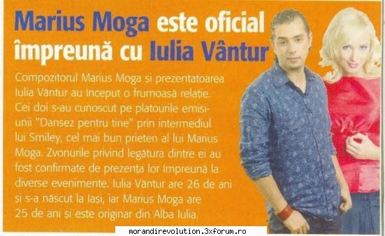 Aparitii in reviste - am shi eu un articol dspr moga si iulia vantur - Aparitii