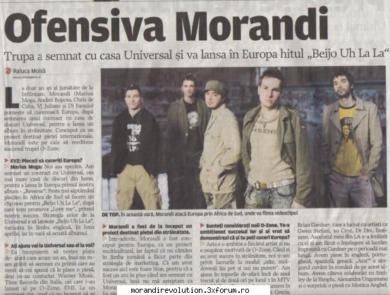 Aparitii in reviste - am gasit printr-un ziar acest articol...enjoy it - Aparitii